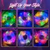 3pcs Large Size LED Scrunchies Satin Elastic LED Hair Scrunchie  Christmas Event