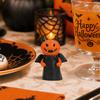 Pumpkin Ornament, 3D Pumpkin Shape Figure, Mini Resin Halloween Decoration for Desktop Micro-Landscapes Parties Window