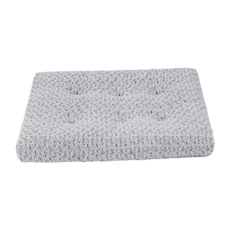 Rose Velvet Pet Bed for Dogs & Cats - Four Seasons Warmth, Small/Medium/Large, Ideal for Teddy/Golden Retriever