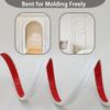 1pc 1m/39.37in Peel and Stick Wall Molding Kit, 3D Premade Accent Molding Wainscoting Panel for Interior Wall Moulding Decor, Re