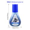 Whiteboard Marker Ink,4 Colors Red,Blue,Black,Green Whiteboard Marker Refill Ink,50ml,For Erasable Whiteboard Markers pen