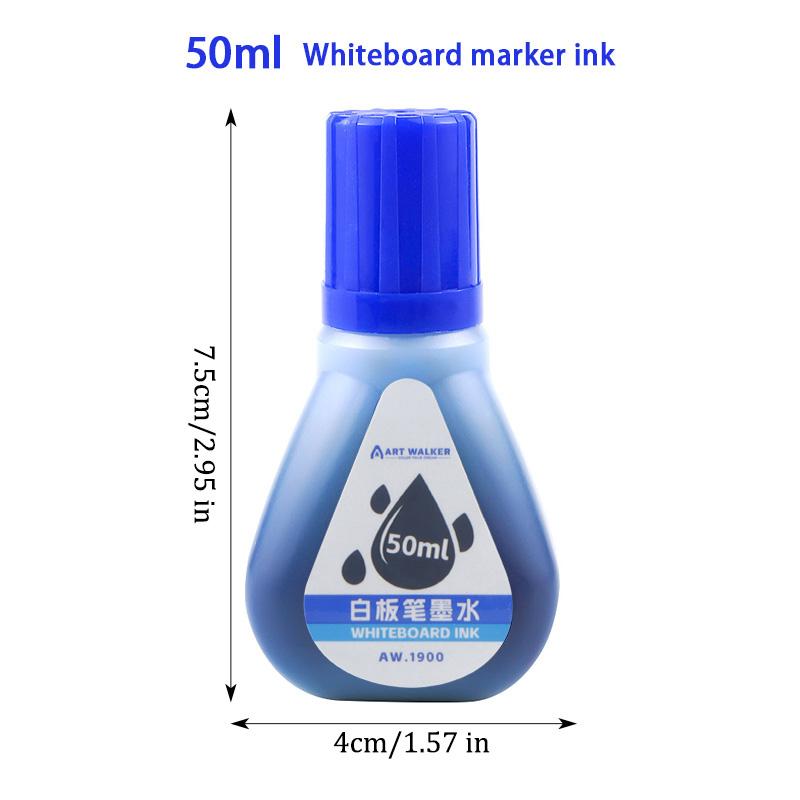 Whiteboard Marker Ink,4 Colors Red,Blue,Black,Green Whiteboard Marker Refill Ink,50ml,For Erasable Whiteboard Markers pen