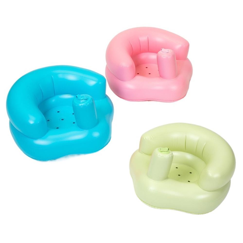 

Multifunctional Inflatable Children s Sofa PVC Baby Bath Seat Portable Baby Lounger For Kids синій
