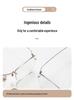 Rimless Titanium Alloy Unisex Glasses: Retro Light Luxury Frame for a High-End Feel