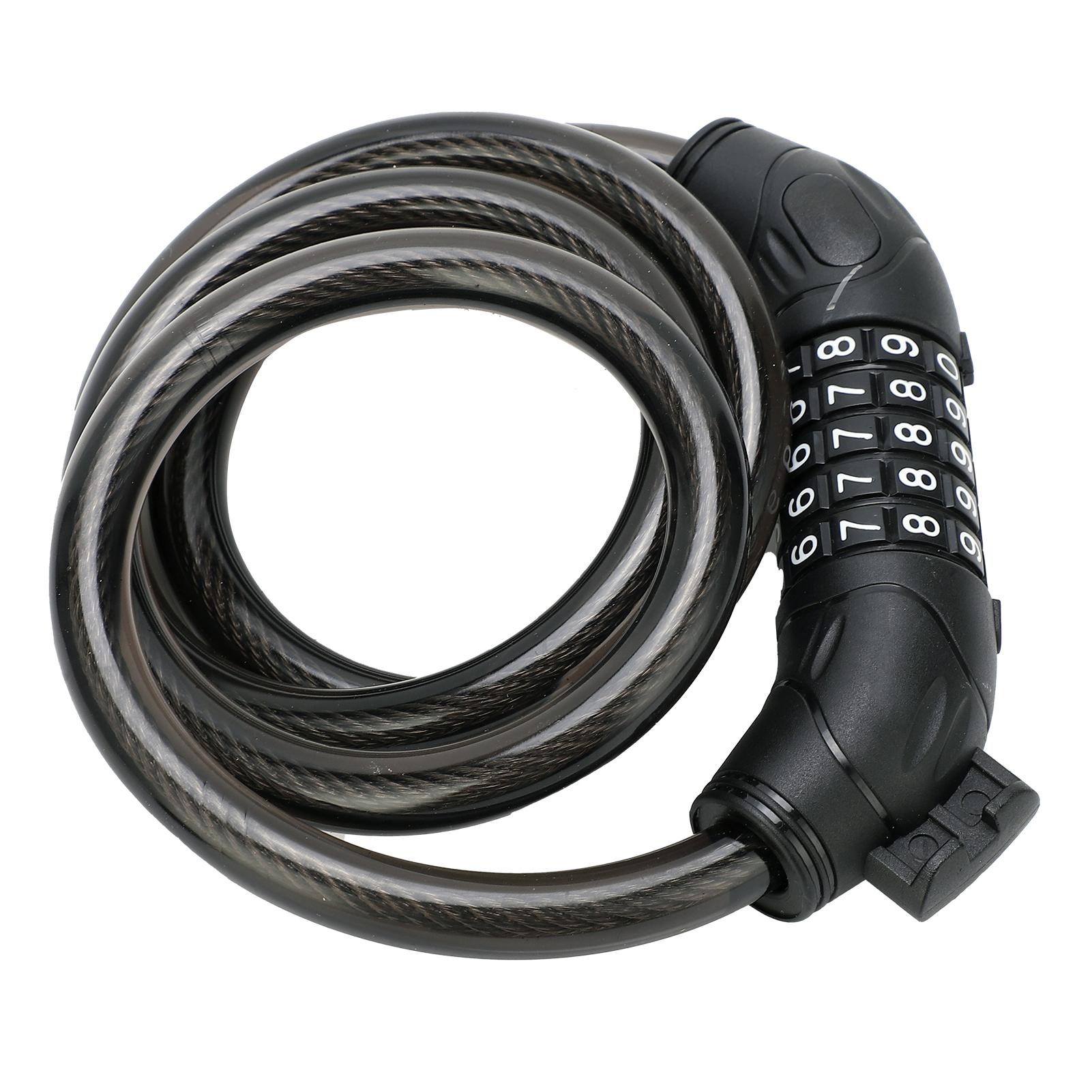 Bicycle 5 Digit Password Combination Lock Bicycle Security Lock Steel Cable with Bracket