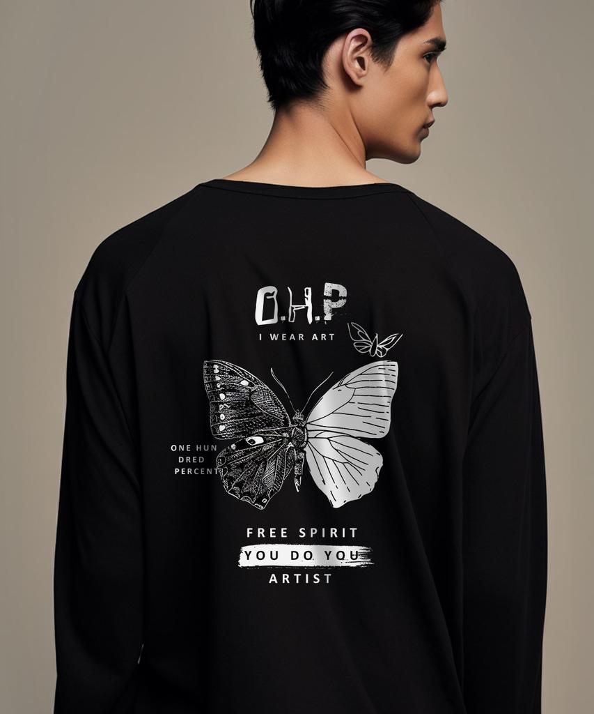 OHP Ohp Butterfly Basic Long Sleeve T-Shirt