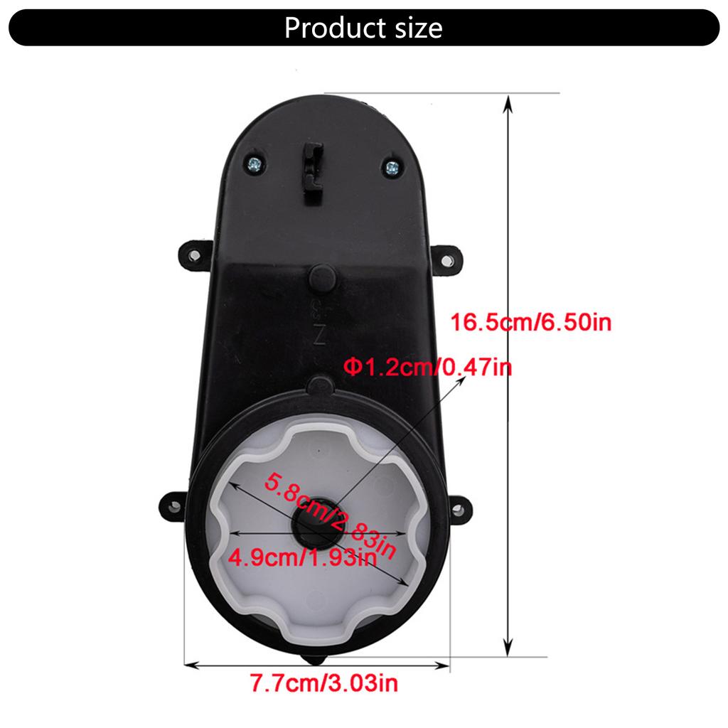 RS390 12V Electric Motor Gearbox For Kids Off Road Ride On Cars Durable Construction Climbing Ability Safety Protection