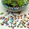 400/200/100PCS Micro Landscape Decoration Wooden Bee Ladybug Figurine Self-Adhesive Stickers Home Garden Beetle Miniature Bonsai Flower Decor