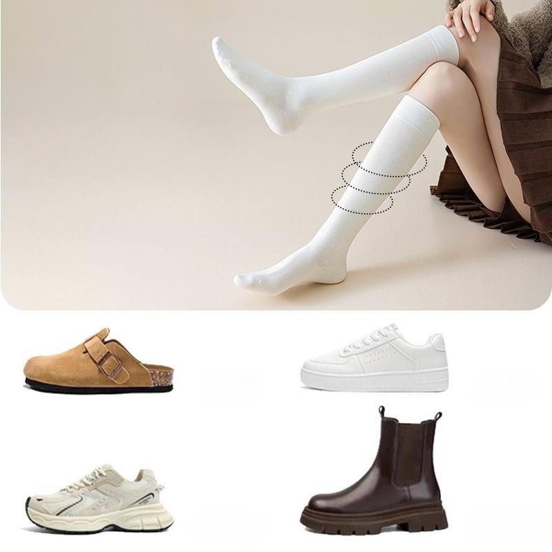 Women's Calf Socks Cotton Long Stockings Anti-odor and Sweat-absorbing JK Socks Autumn and Winter Knee-high Socks