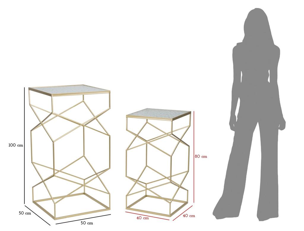 Phone Holder Glassy Coppia Cm 50X50X100-40X40X80