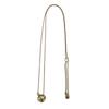 Niche Design Gold And Silver Contrasting Color Small Beads Necklace Women'S Copper Plated 18K Gold Cold Wind Simple Casual Sweater Chain