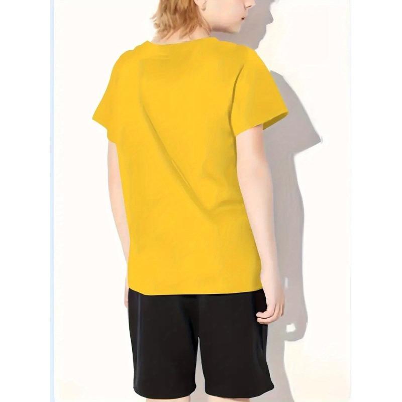 Europese maten Jongens "CAPYBARA BRUH" Grafisch T-shirt - T-shirt met Capybara Ontwerp, Zachte Ademende Stof voor Elke Dag