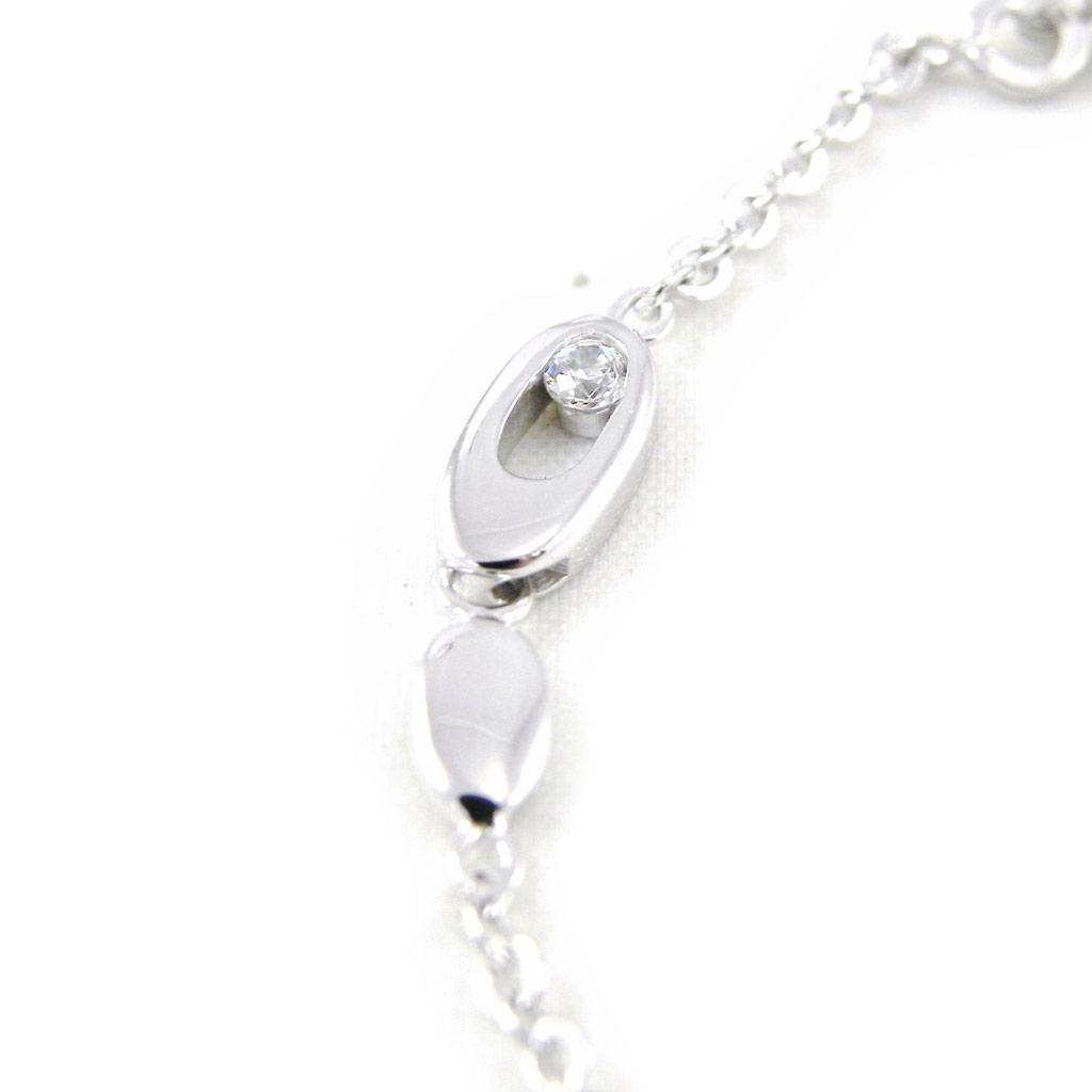 Altesse [H3283] – Weißes „Câlin“-Silberarmband