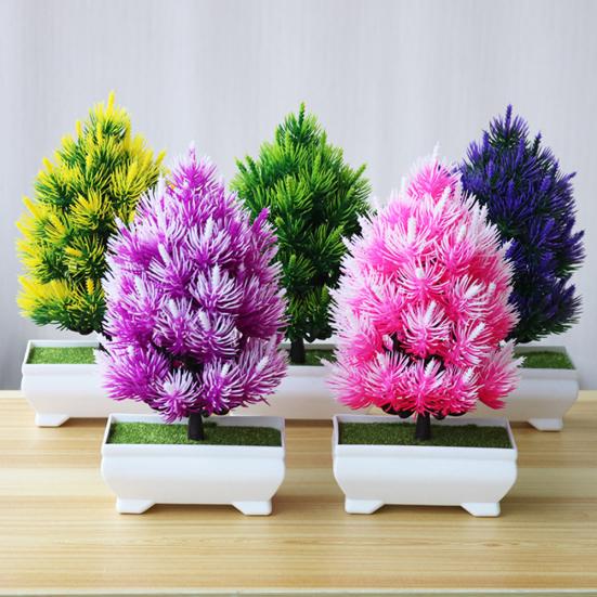 Pianta Artificiale Di Pino Alta 62 Cm - Finto Albero In Plastica Per Decorazioni Fai Da Te, Casa, Giardino, Palcoscenico E Acquario