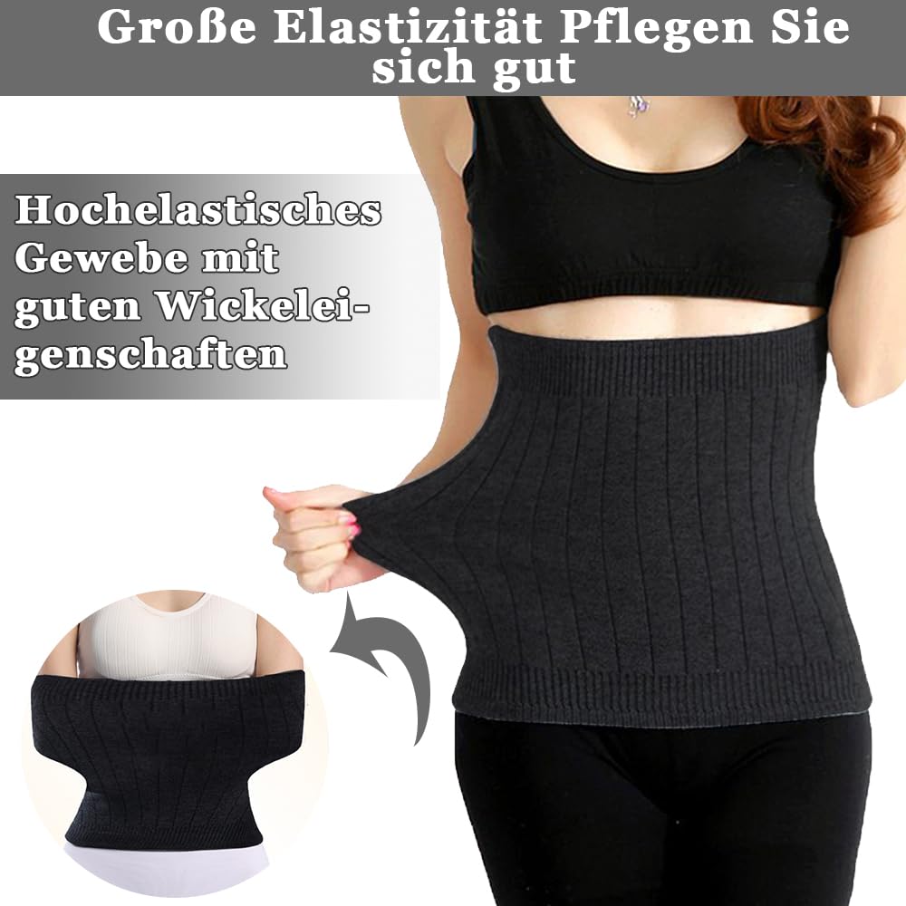 Warm Cashmere Waist Belt for Men Women Winter Lumbar Brace Stomach Protection Comfort Support for Fitness Sport