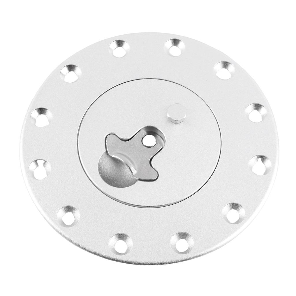 77mm Car Fuel Cell Twist Cap Oil Gas Tank Filler Cover Flush Mount 12 Bolts Universal