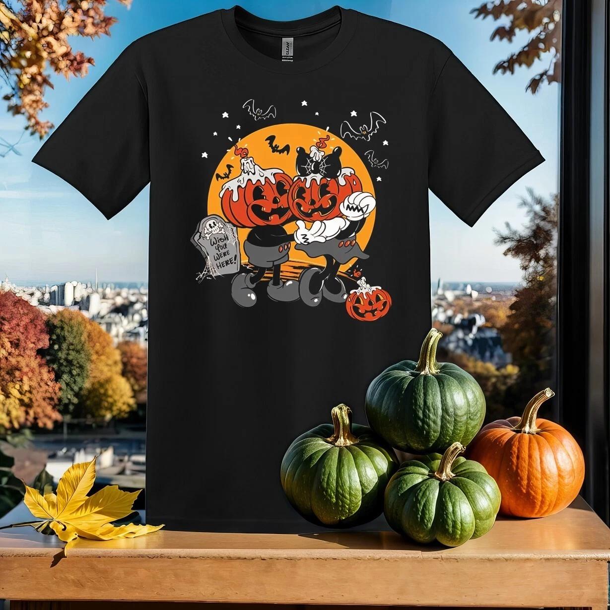 Vintage Wish You Were Here Mickey T-shirt T shirt Men Women Unisex Tshirt SY879 XXL