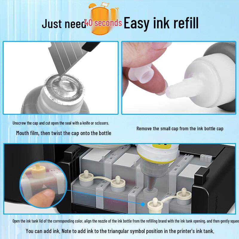 Compatible Epson T674 Series Ink Refills for L-Series Printers