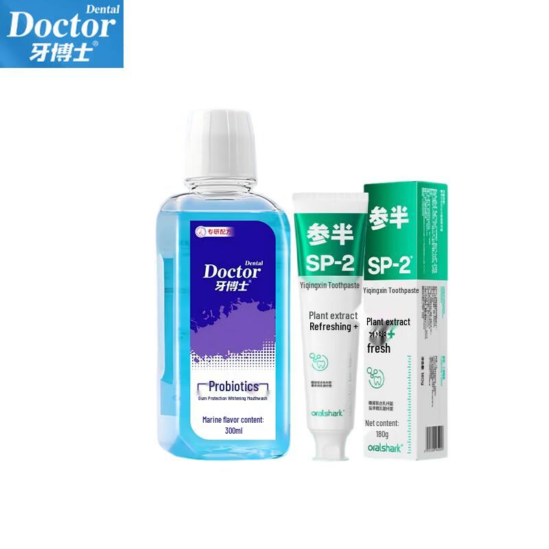 Dr. Ya Probiotic Mouthwash & Sense Semi-Late Toothpaste Set