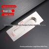 Stainless Steel Concealed Recessed Pull Handle for Drawers and Sliding Doors
