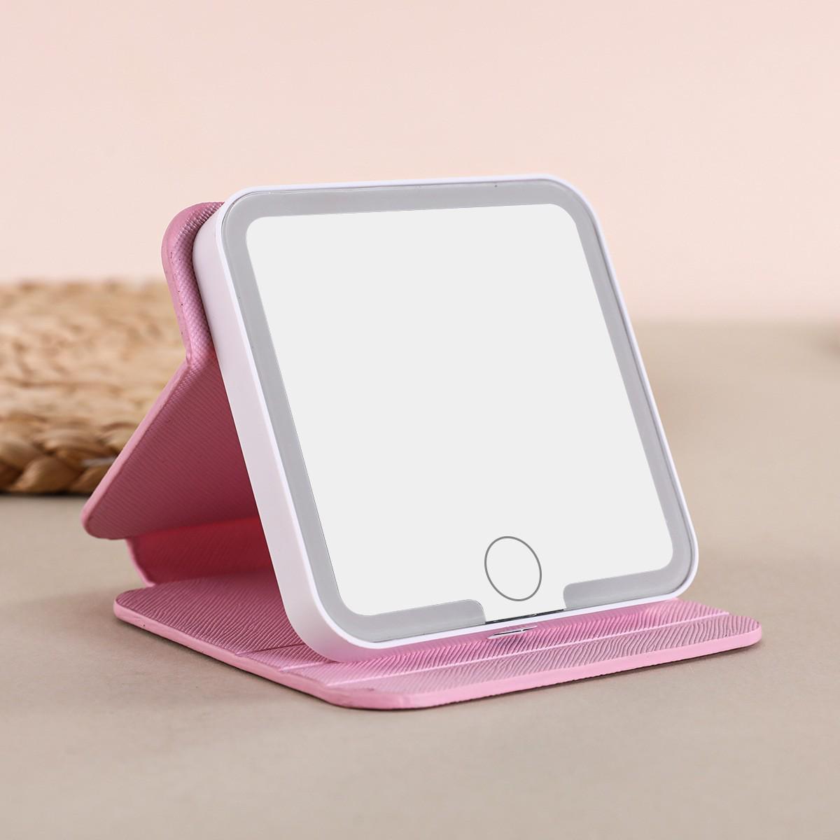 

LED Vanity Mirror with Fill Light - Folding and Stylish for Dorm Desktops