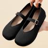 Shallow Casual Shoes Breathable Shoes for Middle-aged and Elderly People Cloth Shoes Soft-soled Women's Shoes