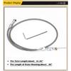 36Inch Throttle Gas Cable Kit Stainless Steel Braided For 97-07 Chevrolet/Chevy LS1 Engine 4.8L 5.3L 5.7L 6.0L TCB02