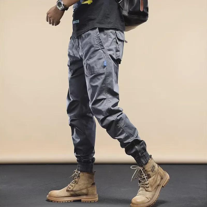 Men's Large Size Multi-Pocket Loose Korean Casual Harem Pants