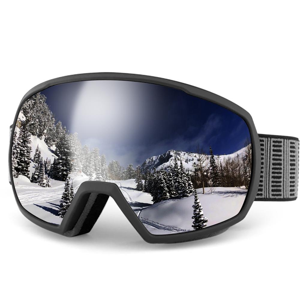 FMY Occhiali Da Sci Uomo Donna - Anti-appannamento Doppio Strato, Protezione UV400, Visione Panoramica 180° - Per Snowboard E Sport Invernali