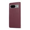 For Google Pixel 8a Case Multi Card Slots Zipper Rhombus Leather Phone Cover with Wrist Strap