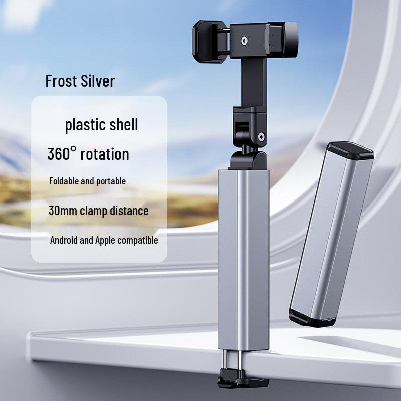 

Portable Folding Telescopic Phone Holder: Travel, Home, Airplane, and Train Use