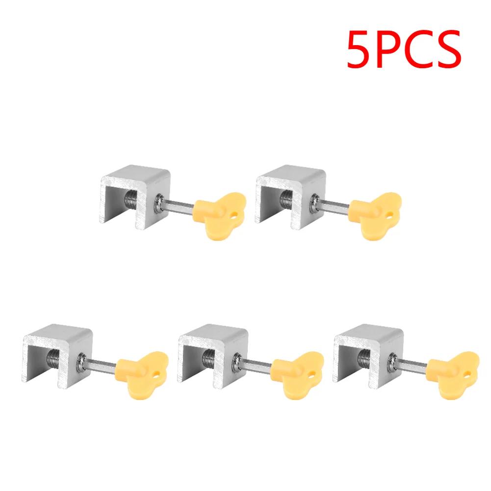 Aluminum Alloy Security Window Lock Stopper Sliding Window Anti-theft Lock Window Sliding Door Baby Kids Child Safety Doors Lock
