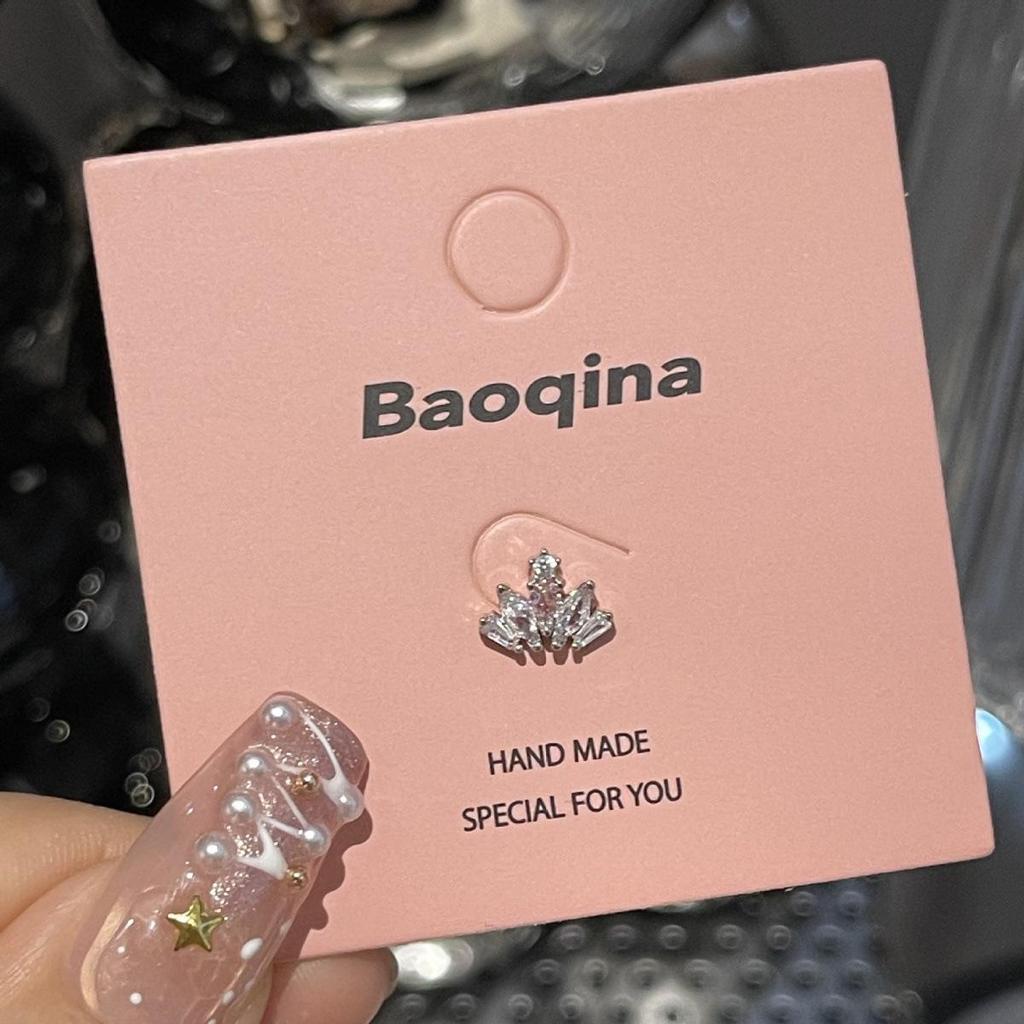 Kolekcja Kolczyków do Chrząstki ze Stali Tytanowej, Przyjaznych dla Snu, z Różowym Cyrkonem