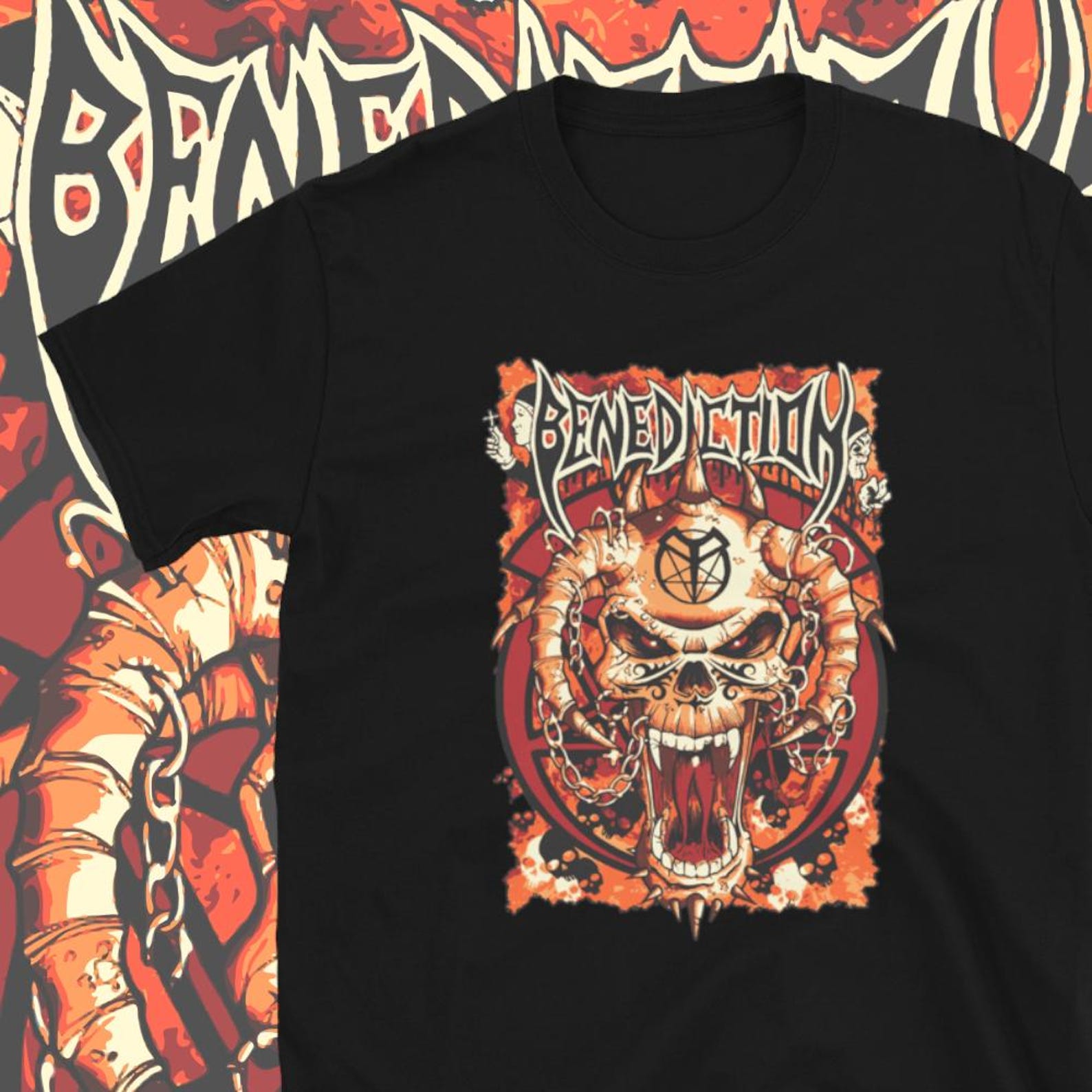 Benediction Death Metal Band T shirt 2XL