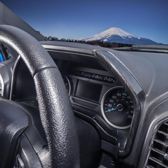 Dashboard Cover Trim Strips Accessories For Ford F150 2015- Black Wood Grain