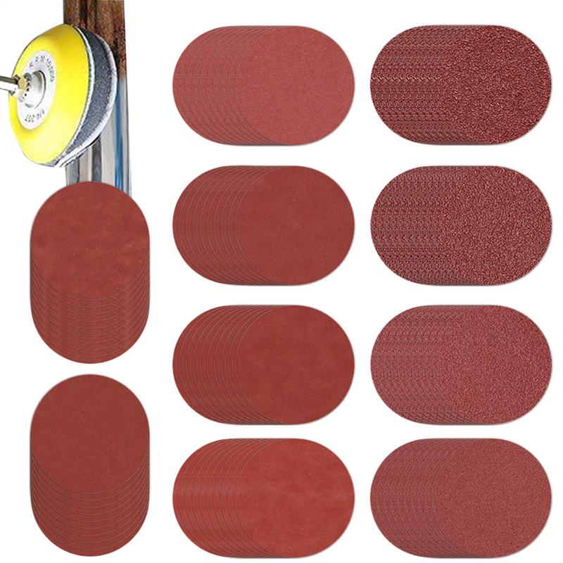 Sandpaper for Wood Abrasive Polish Pad Plate Car Sanding Kit Rotary Tool Accessories Drill Grinder Attachment for Furniture
