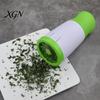 Manual Food Processor for Herbs Herb Grinder, Anti-Slip Grip Stainless Steel Blade Cutter, Portable Vegetable Mincer Pasta Handheld