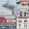 Anti-Clogging & Odor-Resistant Kitchen Sink Drain Pipe for Vegetable Washing Basin (Single/Double Bowl)