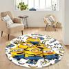 Classic Minions Circular Rug Lovely Character Pattern Round Floor Mat For Children Bedroom Living Room Home Decorative Carpet