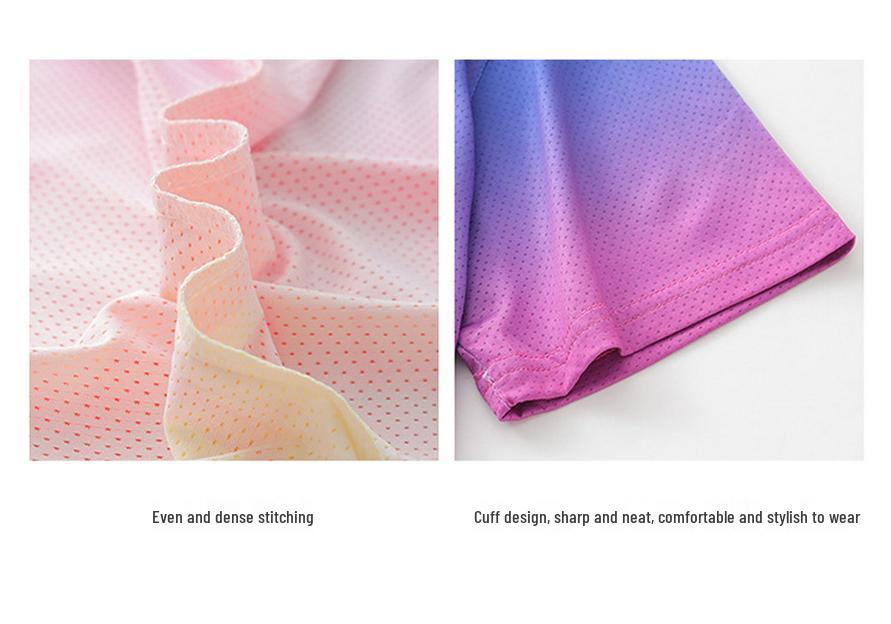 Unisex Quick-Dry Silk Sports Set: Summer Short-Sleeve T-Shirt - Korean Style