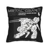 Pillow Case Fanart MGS Gaming Comfy  Pillow Cover For Living Room Bed Chair Vintage Pillowcases