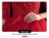2025 Red Off-Shoulder Floor-Length Wedding Dress - Plus Size, Slimming Princess Style for Spring/Summer
