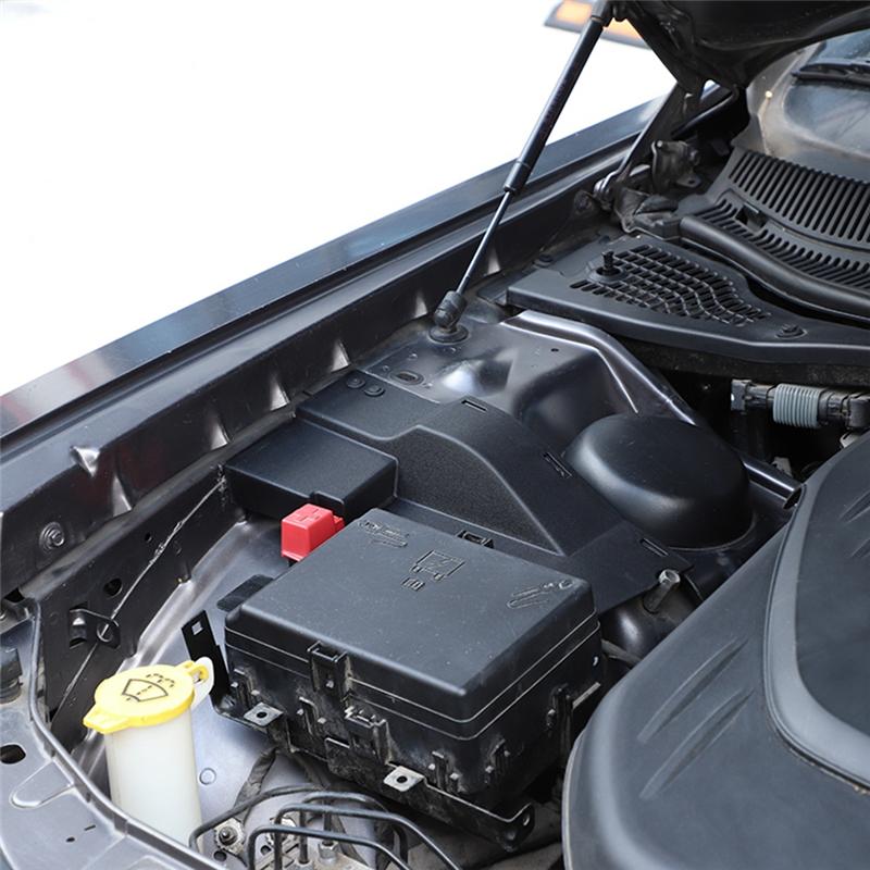 A87Q-Motordeckel-Kabelbaum-Staubschutz-Verkleidung für Dodge Charger 2011- Challenger 2015- Zubehör, Schwarz