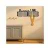 Black Metal Wall Shelf for Sports Memorabilia, Rustproof Storage for Living Room Bedroom