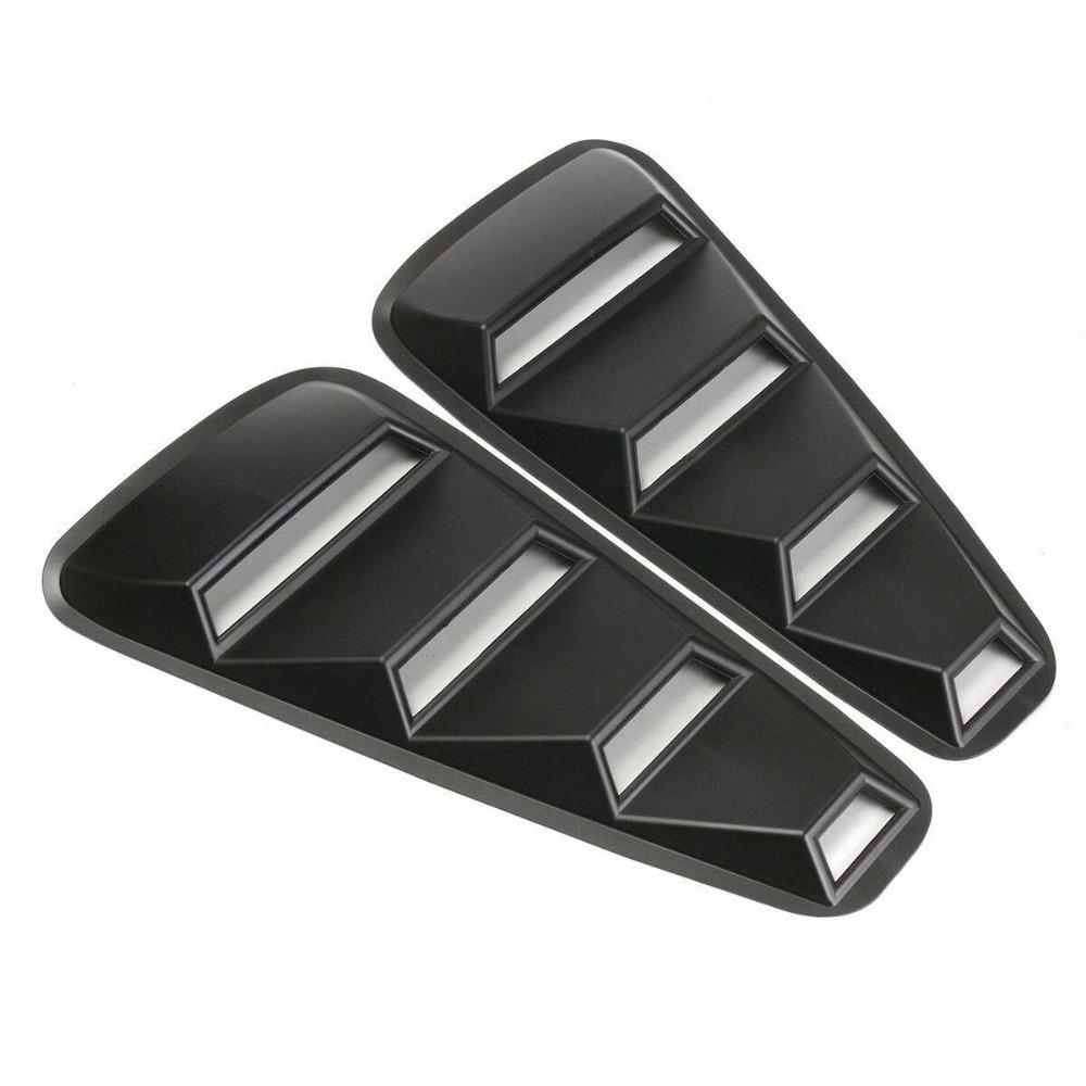 2PCS Car Modification Side Window Louver Vent Intake Panel For 2005-09 Ford Mustang
