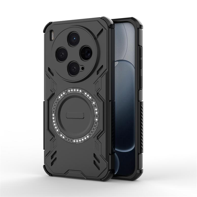 Custodia per Vivo X300 Custodia per Vivo X300 Pro Antiurto Armatura Rigida PC Adsorbimento Magnetico Ricarica Wireless Cover Posteriore Per Custodia Vivo X300