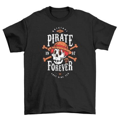 Pirate Forever Totenkopf und Knochen T-Shirt - Arrr-mazing! 100% Baumwolle, Lustiges T-