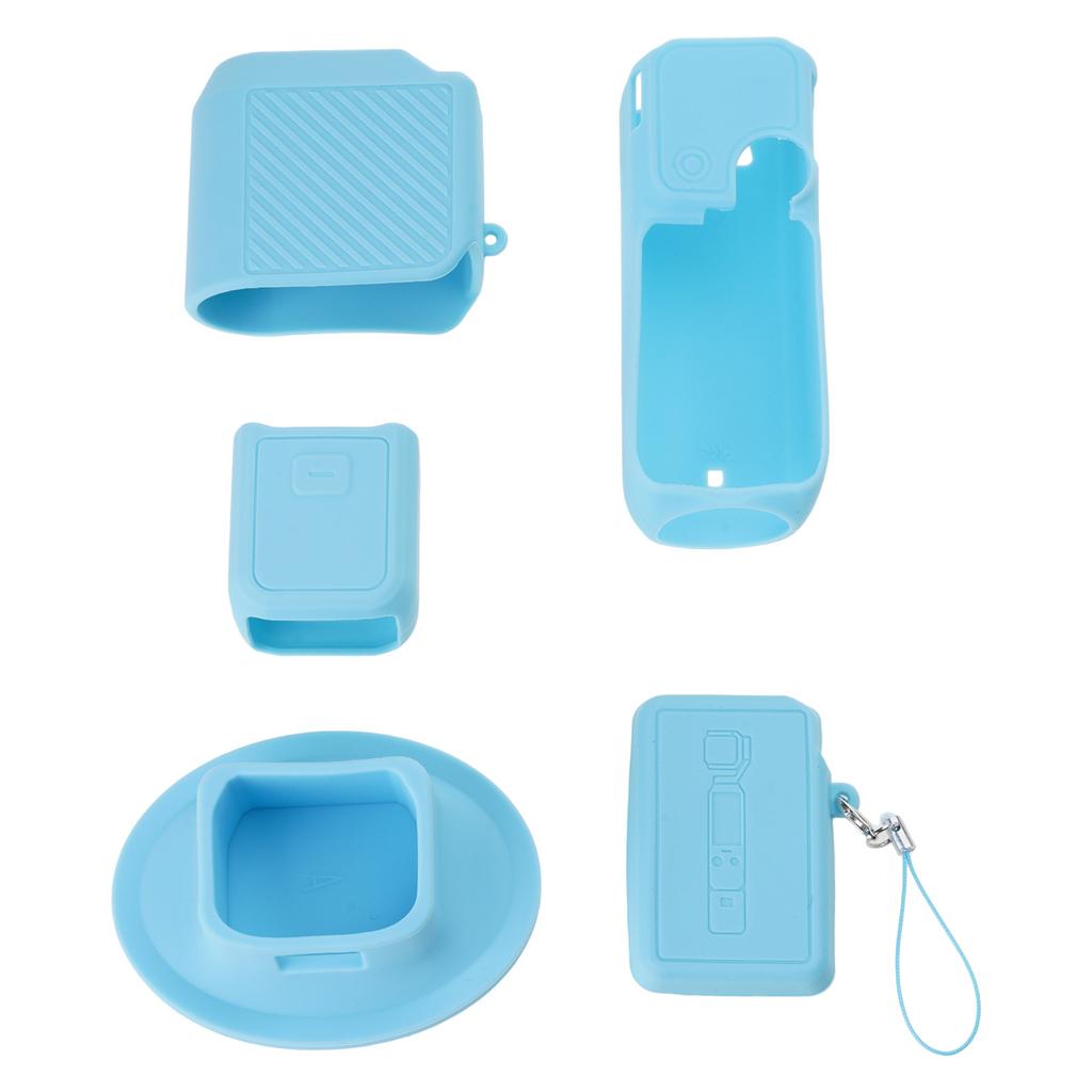 Premium Silicone Shell For Pocket 4 Compactly Camera Features AntiDrop Rope Dustproof Design for Freeing Hands Recording