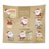 Christmas Series Santa Claus Pattern Tapestry TV Background Wall Landscape Tapestry Cloth Hanging Cloth