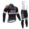 Set Maglia da Ciclismo in Pile da Uomo Invernale Termico Manica Lunga Abbigliamento da Bici per Ciclismo con Clima Freddo